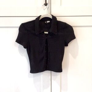H&M Divided Mesh Shirt Size S